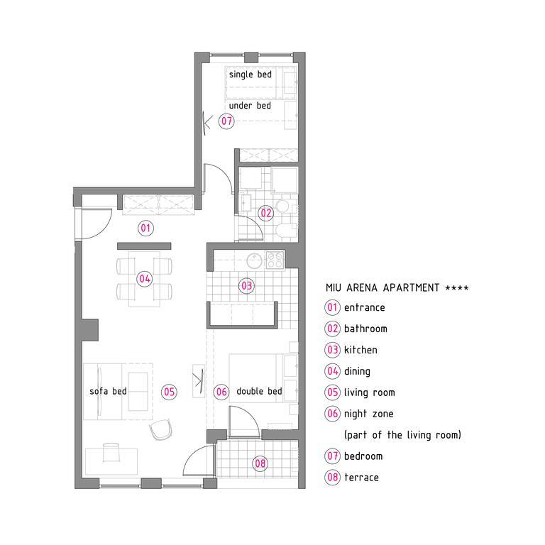Miu Arena Apartment Βελιγράδι Εξωτερικό φωτογραφία